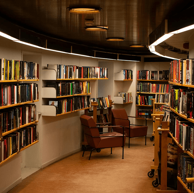 library interior